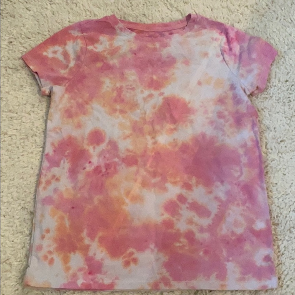 Cat and jack tie dyed top